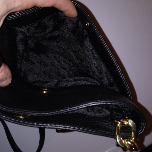 Michael Kors black purse with gold chains, strap - Picture 7 of 7